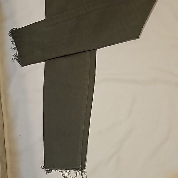 Frame Le High Skinny Jeans Women’s Size 29 Olive Green Stretch Denim Pockets - Picture 3 of 11